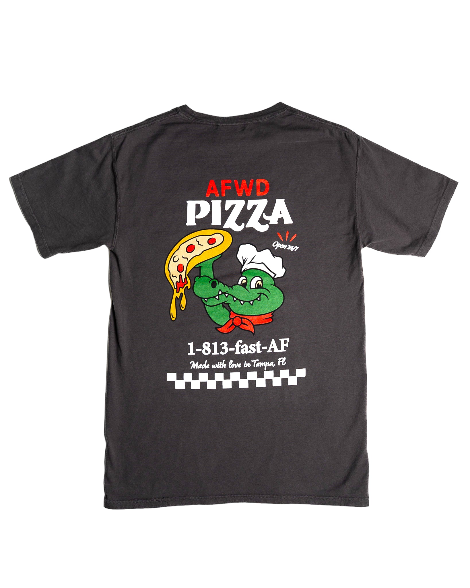 AFWD Pizza Tee - Charcoal